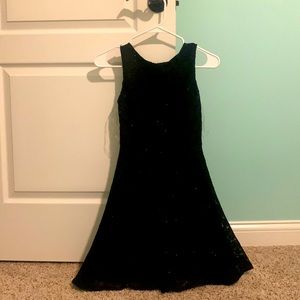 Speechless Black Lace Homecoming Dress